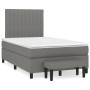 Cama box spring con colchón tela gris oscuro 120x200 cm de , Camas y somieres - Ref: Foro24-3136742, Precio: 454,99 €, Descue...