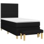 Cama box spring con colchón tela negro 100x200 cm de , Camas y somieres - Ref: Foro24-3137295, Precio: 387,54 €, Descuento: %