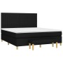 Box spring bed with black fabric mattress 160x200 cm by , Beds and slatted bases - Ref: Foro24-3137327, Price: 641,45 €, Disc...