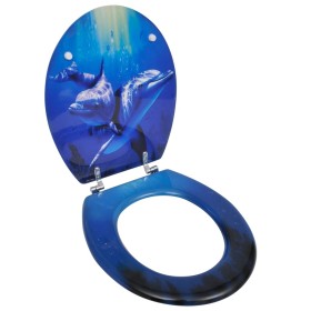 MDF WC toilet seat with dolphin cover by vidaXL, Toilet and bidet seats - Ref: Foro24-140806, Price: 37,22 €, Discount: %