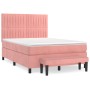 Cama box spring con colchón terciopelo rosa 140x200 cm de , Camas y somieres - Ref: Foro24-3137970, Precio: 564,57 €, Descuen...