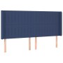 Cama box spring colchón y luces LED tela azul 160x200 cm de , Camas y somieres - Ref: Foro24-3139051, Precio: 570,13 €, Descu...