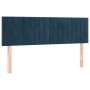 Box spring bed with dark blue velvet mattress 140x190 cm by , Beds and slatted bases - Ref: Foro24-3141423, Price: 438,40 €, ...