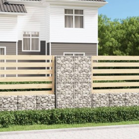 Galvanized wire gabion wall basket 150x100x30cm by vidaXL, fence panels - Ref: Foro24-141042, Price: 64,96 €, Discount: %