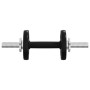 Set of bars and dumbbells with 90 kg cast iron plates by , free weight - Ref: Foro24-3145047, Price: 273,82 €, Discount: %