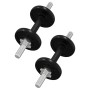 Set of bars and dumbbells with 90 kg cast iron plates by , free weight - Ref: Foro24-3145047, Price: 273,82 €, Discount: %