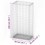 Cesta para muro de gaviones de alambre galvanizado 100x50x30 cm de vidaXL, Paneles de vallas - Ref: Foro24-141039, Precio: 48...