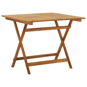 Folding garden table made of solid acacia wood 90x90x75 cm by , Garden tables - Ref: Foro24-313599, Price: 152,40 €, Discount: %