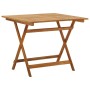 Folding garden table made of solid acacia wood 90x90x75 cm by , Garden tables - Ref: Foro24-313599, Price: 156,99 €, Discount: %