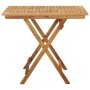 Folding garden table made of solid acacia wood 90x90x75 cm by , Garden tables - Ref: Foro24-313599, Price: 156,99 €, Discount: %