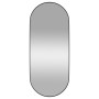 Black oval wall mirror 25x60 cm by , Mirrors - Ref: Foro24-344937, Price: 56,99 €, Discount: %