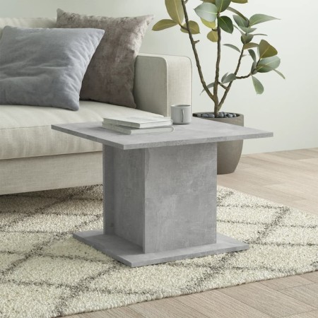 Concrete gray chipboard coffee table 55.5x55.5x40 cm by , Coffee table - Ref: Foro24-810320, Price: 42,99 €, Discount: %