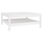 Solid white pine wood coffee table 100x100x40 cm by , Coffee table - Ref: Foro24-814295, Price: 179,23 €, Discount: %