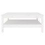 Solid white pine wood coffee table 100x100x40 cm by , Coffee table - Ref: Foro24-814295, Price: 179,23 €, Discount: %