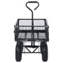 Black garden hand cart 250 kg by , Cargo forklifts - Ref: Foro24-92580, Price: 146,58 €, Discount: %