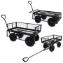 Black garden hand cart 250 kg by , Cargo forklifts - Ref: Foro24-92580, Price: 146,58 €, Discount: %