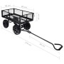 Black garden hand cart 250 kg by , Cargo forklifts - Ref: Foro24-92580, Price: 146,58 €, Discount: %