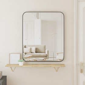 Black rectangular wall mirror 50x60 cm by , Mirrors - Ref: Foro24-344923, Price: 67,99 €, Discount: %