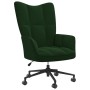 Silla de relajación de terciopelo verde oscuro de , Sillones - Ref: Foro24-328174, Precio: 128,20 €, Descuento: %