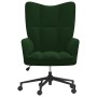 Silla de relajación de terciopelo verde oscuro de , Sillones - Ref: Foro24-328174, Precio: 128,20 €, Descuento: %