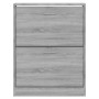 Mueble zapatero madera contrachapada gris Sonoma 63x24x81 cm de , Zapateros y organizadores de calzado - Ref: Foro24-342562, ...