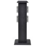 Columna negra con enchufes para el jardín de vidaXL, Enchufes de pared - Ref: Foro24-41233, Precio: 43,78 €, Descuento: %