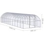 Gallinero de exterior de acero galvanizado 3x10x2 m de , Jaulas y habitáculos para animales pequeños - Ref: Foro24-3095467, P...