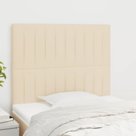 Headboards 2 units of cream-colored fabric 80x5x78/88 cm by , Headboards and footboards - Ref: Foro24-3116549, Price: 62,99 €...