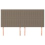 Headboards 4 units taupe gray fabric 80x5x78/88 cm by , Headboards and footboards - Ref: Foro24-3116580, Price: 117,33 €, Dis...