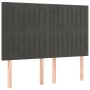 Headboards 4 units dark gray velvet 72x5x78/88 cm by , Headboards and footboards - Ref: Foro24-3116619, Price: 110,96 €, Disc...