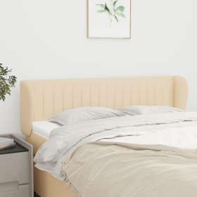 Cabecero de tela color crema 147x23x78/88 cm de , Cabeceros y pies de cama - Ref: Foro24-3117385, Precio: 67,38 €, Descuento: %