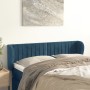 Dark blue velvet headboard 147x23x78/88 cm by , Headboards and footboards - Ref: Foro24-3117434, Price: 67,99 €, Discount: %