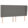 Headboard with dark gray fabric ears 163x23x118/128 cm by , Headboards and footboards - Ref: Foro24-3118201, Price: 127,73 €,...