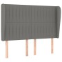 Headboard with dark gray fabric ears 147x23x118/128 cm by , Headboards and footboards - Ref: Foro24-3118193, Price: 123,76 €,...