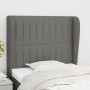 Headboard with dark gray fabric ears 103x23x118/128 cm by , Headboards and footboards - Ref: Foro24-3118185, Price: 79,99 €, ...