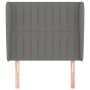 Headboard with dark gray fabric ears 103x23x118/128 cm by , Headboards and footboards - Ref: Foro24-3118185, Price: 79,99 €, ...