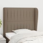 Headboard with ears in taupe gray fabric 83x23x118/128 cm by , Headboards and footboards - Ref: Foro24-3118172, Price: 75,95 ...