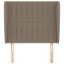 Headboard with ears in taupe gray fabric 83x23x118/128 cm by , Headboards and footboards - Ref: Foro24-3118172, Price: 75,95 ...