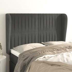 Headboard with dark gray velvet ears 147x23x118/128 cm by , Headboards and footboards - Ref: Foro24-3118243, Price: 123,99 €,...