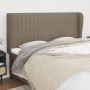 Headboard with ears in taupe gray fabric 203x23x118/128 cm by , Headboards and footboards - Ref: Foro24-3118220, Price: 140,5...