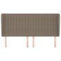 Headboard with ears in taupe gray fabric 203x23x118/128 cm by , Headboards and footboards - Ref: Foro24-3118220, Price: 140,5...