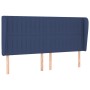 Cabecero con orejas de tela azul 203x23x118/128 cm de , Cabeceros y pies de cama - Ref: Foro24-3118222, Precio: 139,43 €, Des...