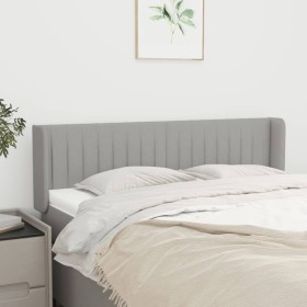 Light gray fabric headboard 147x16x78/88 cm by , Headboards and footboards - Ref: Foro24-3119004, Price: 75,77 €, Discount: %