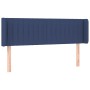 Blue fabric headboard 147x16x78/88 cm by , Headboards and footboards - Ref: Foro24-3119010, Price: 64,99 €, Discount: %