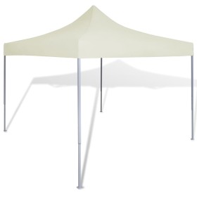 Cream folding gazebo 3x3 m by vidaXL, Tents and gazebos - Ref: Foro24-41463, Price: 129,99 €, Discount: %