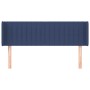 Blue fabric headboard 147x16x78/88 cm by , Headboards and footboards - Ref: Foro24-3119010, Price: 64,99 €, Discount: %