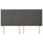 Headboard with dark gray velvet ears 163x16x118/128 cm by , Headboards and footboards - Ref: Foro24-3119775, Price: 127,05 €,...