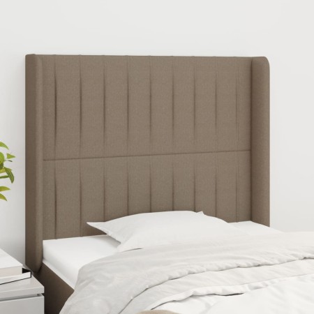 Headboard with ears in taupe gray fabric 83x16x118/128 cm by , Headboards and footboards - Ref: Foro24-3119796, Price: 71,86 ...