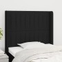 Headboard with black fabric ears 103x16x118/128 cm by , Headboards and footboards - Ref: Foro24-3119810, Price: 71,64 €, Disc...