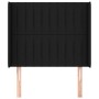 Headboard with black fabric ears 103x16x118/128 cm by , Headboards and footboards - Ref: Foro24-3119810, Price: 71,64 €, Disc...